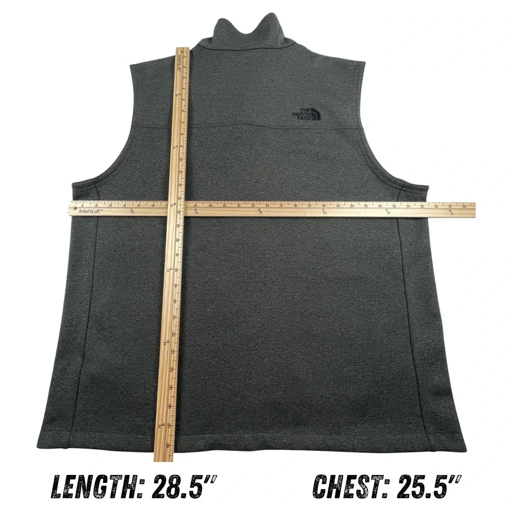 The North Face Apex Canyonwall Vest Mens XL Gray WindWall Softshell Fleece Lined